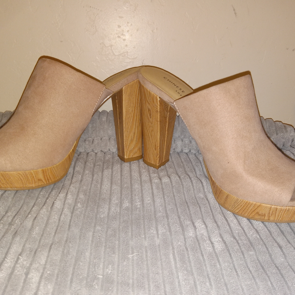 Chinese Laundry Tan Platform Heels